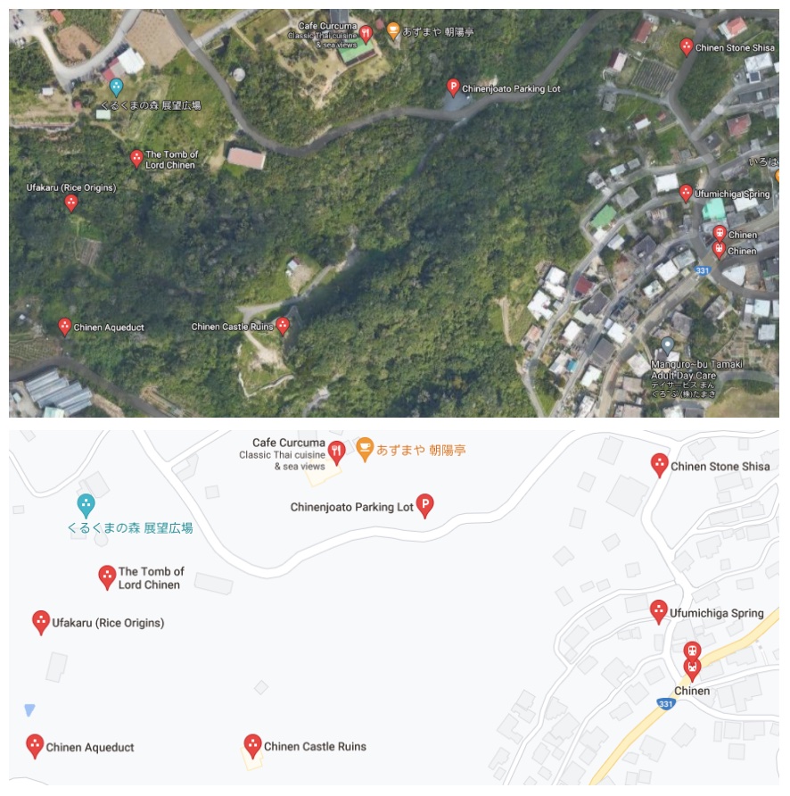 Chinen Castle Map